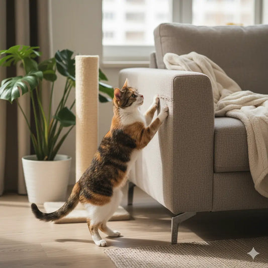 Por qué los gatos rascan muebles y cómo evitarlo