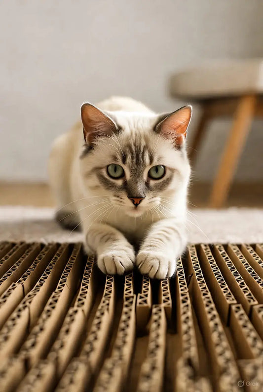 Limar uñas de gato de forma natural: juego, cartón y diseño funcional